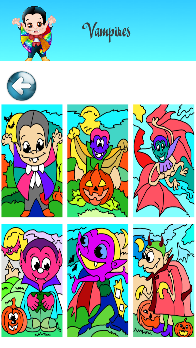 Screenshot #3 pour Coloriage Halloween - jeux et activité manuelle – jeu et dessins pour les enfants – comment dessiner citrouille et hanté, fantôme et squelette