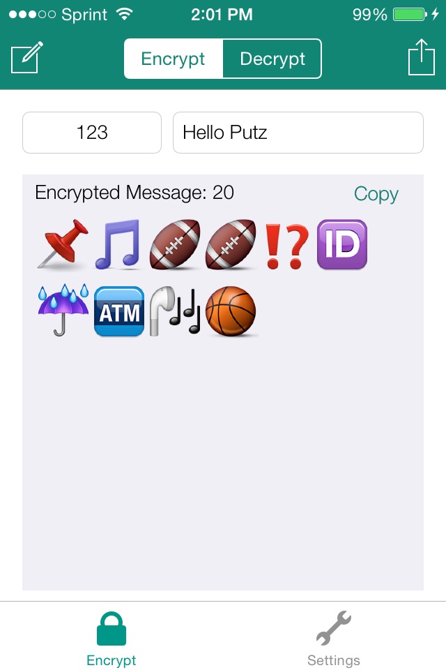 Emoji Encryption screenshot 2