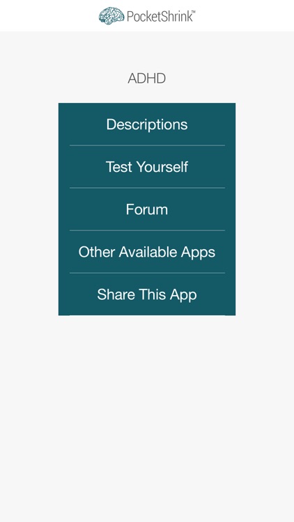 Attention Deficit/Hyperactivity Disorder ADHD Test By PocketShrink