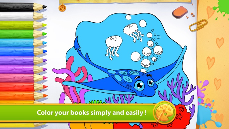 Sea Creatures - Living Coloring
