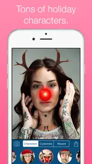 santify - make yourself into santa, rudolph, scrooge, st nick, mrs. claus or a christmas elf iphone screenshot 2