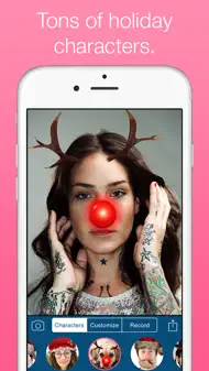 Santify - Make yourself into Santa, Rudolph, Scrooge, St Nick, Mrs. Claus or a Christmas Elf iphone bilder 1