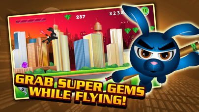 Screenshot #2 pour A Mini Ninja Rabbit Race Jump Kick Fun Run Game For Kids