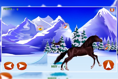 Snow Valley Horse Race Competition : The Winter Agility Sport Run - Free screenshot 3