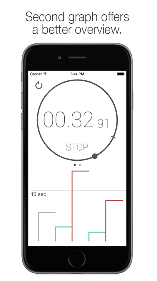 #3. Timr - Puristic timer & stopwatch (iOS) 由: Tim Mewe