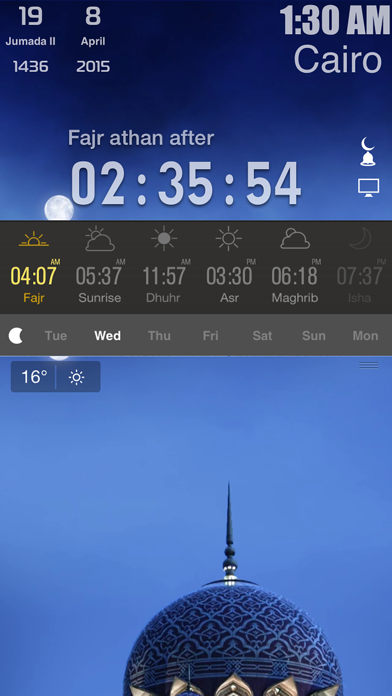 Ela-Salaty: Muslim Prayer Times & Qiblah Direction Screenshot 1