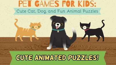 Screenshot #1 pour Jeux d'animaux pour enfants: adorables et amusants casse-têtes d'animaux, de chiens et de chats