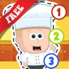 Free Kids Cooking Puzzle Teach me Tracing & Counting