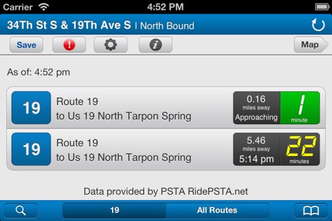 Transit Stop:PSTA Bus Tracker. screenshot 2