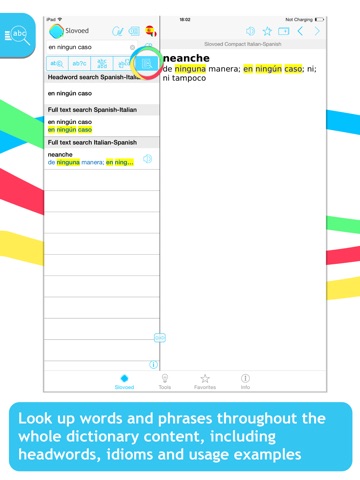 Скриншот из Italian <-> Spanish Slovoed Compact talking dictionary
