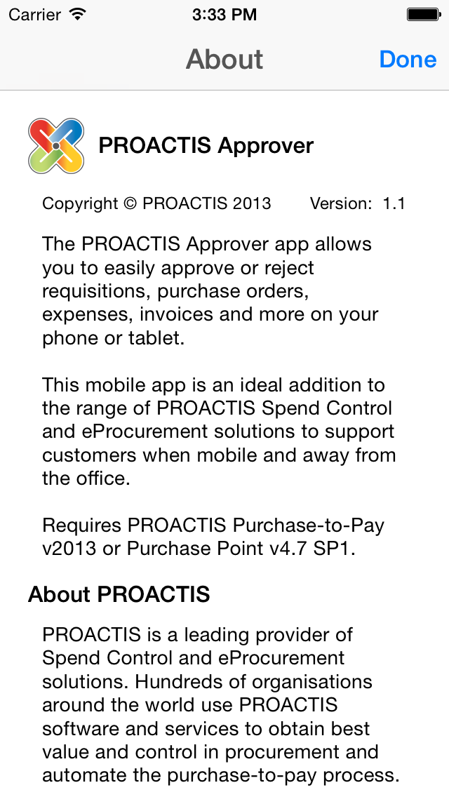 How to cancel & delete PROACTIS Approver from iphone & ipad 1