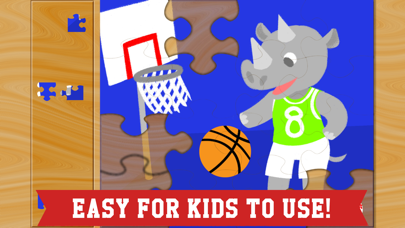 Screenshot #3 pour Puzzles Sports pour Enfants – Les Meilleurs Jeux de Baseball, Basketball, Soccer et Football avec des Garçons, des Filles et des Animaux!