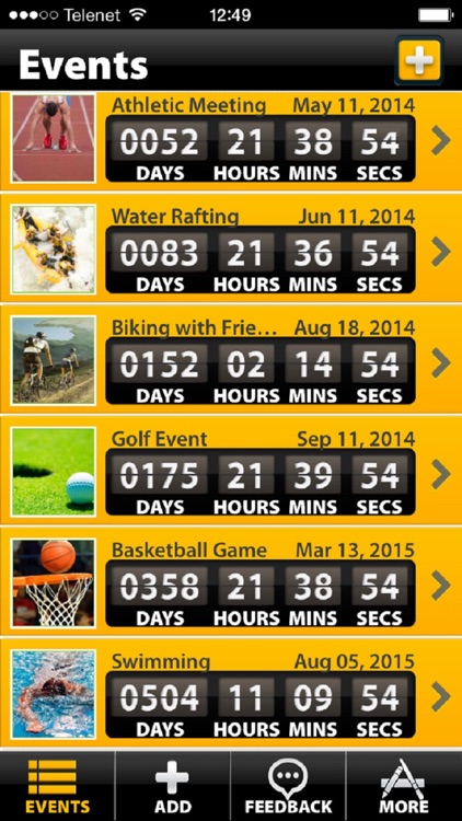Sporting Event Countdown (Soccer,Hockey,Tennis,..)