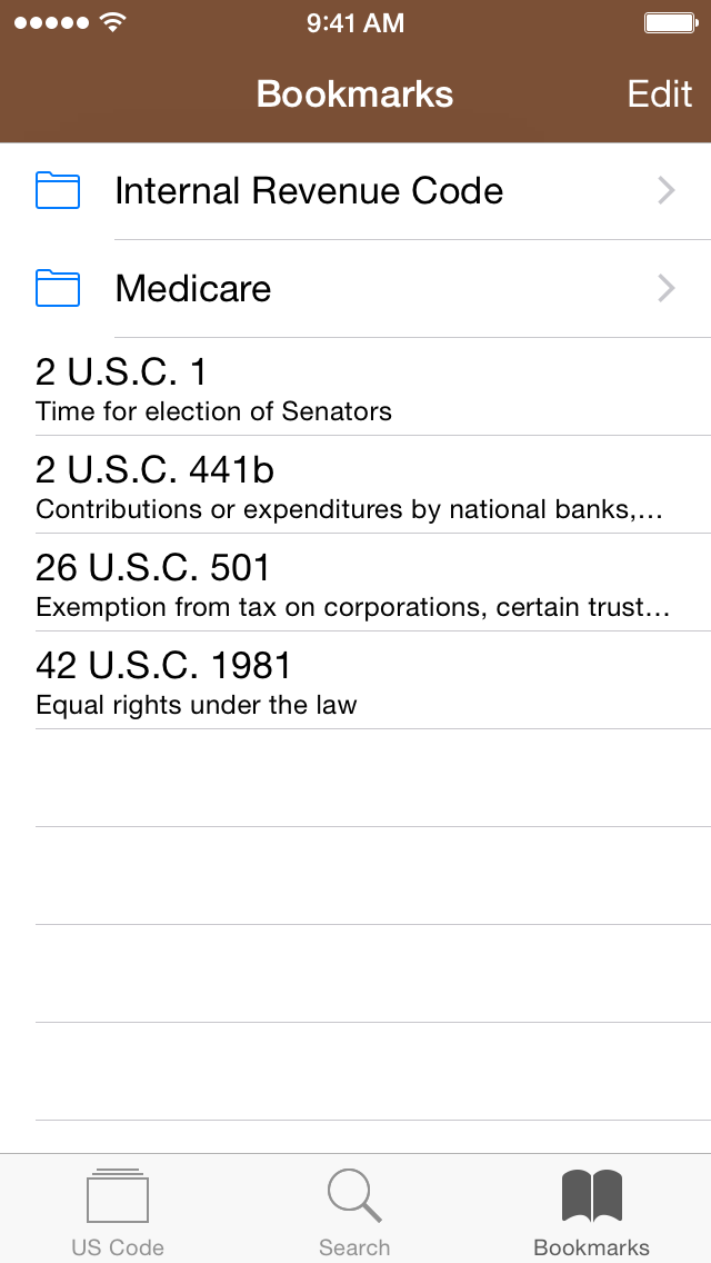 Codification U.S. Code