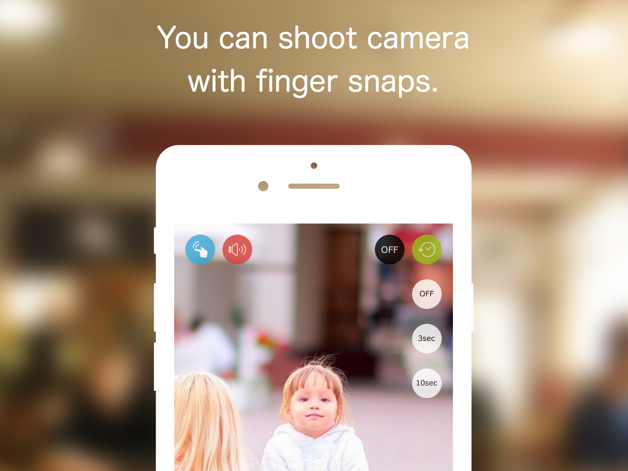 Self Timer·Finger snap detection - SnapCamera for Selfies screenshot 3