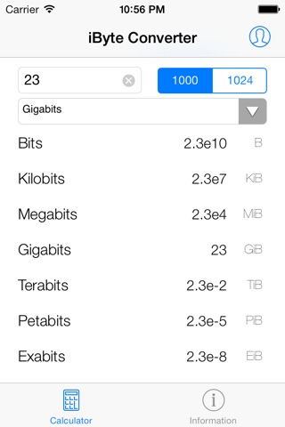 iByte Converter screenshot 3