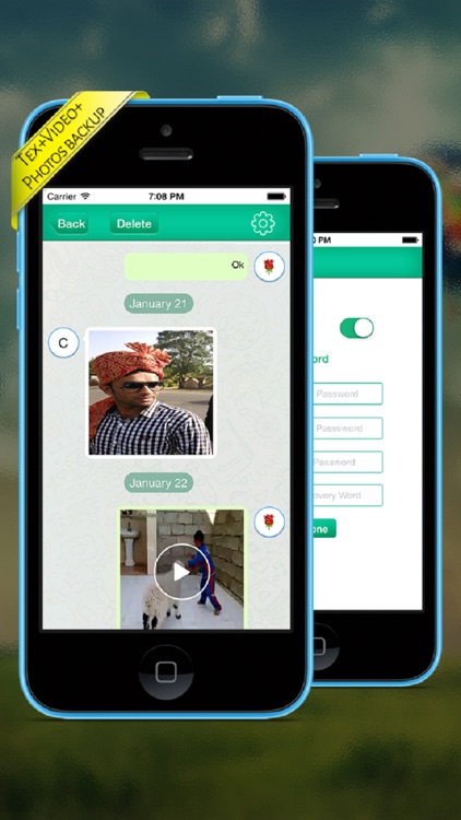 Passcode for messaging WT 's App - Protect your message within your device