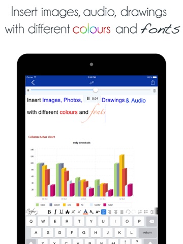 iWord Processor iPad screenshot 1 - Utilities app
