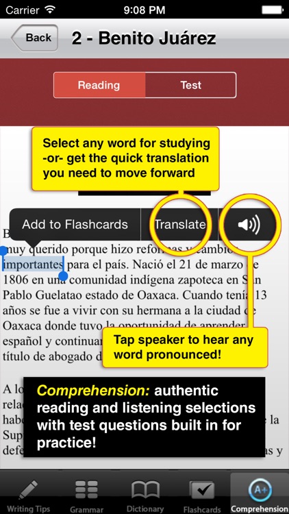 High School Spanish - Best Dictionary App for Learning Spanish & Studying Vocabulary