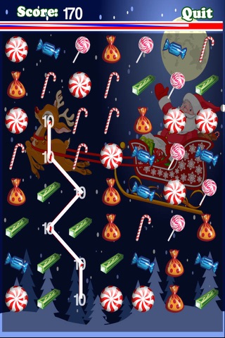 Santa's  Candy Match Mania - Sweet Christmas Connect FREE! screenshot 3
