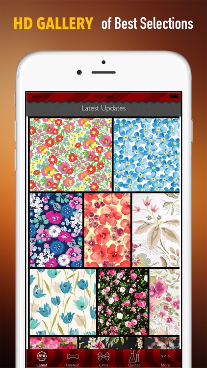 Floral Print Wallpapers HD: Personalise Quotes Backgrounds with Beautiful Patterns