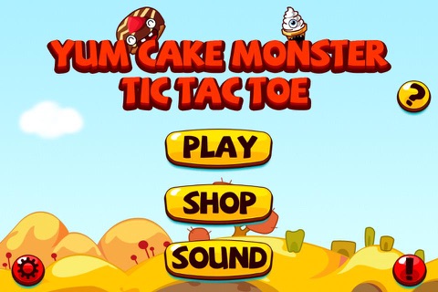 Yum Cake Monster Tic Tac Toe screenshot 2