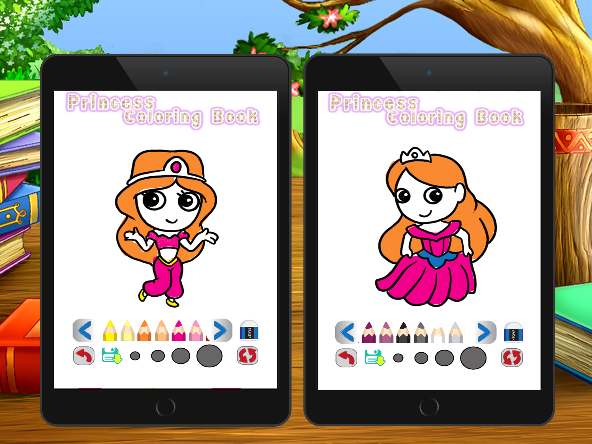 cute princess coloring book and page for kid screenshot 6