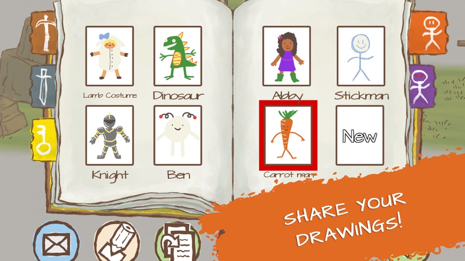 #5. Draw a Stickman: Sketchbook (iOS) By: Hitcents.com, Inc.