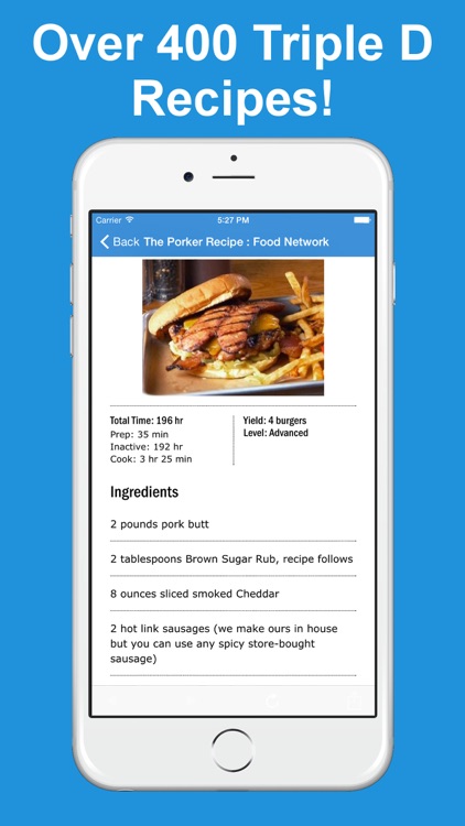 Fan App for Diners, Drive-Ins and Dives