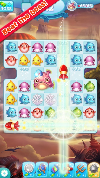 Marine Adventure -- Collect and Match 3 Fish Puzzle Game for TANGO screenshot-3