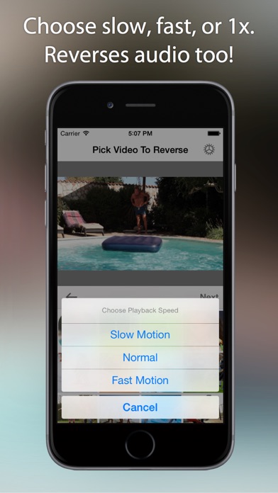 How to cancel & delete Reverser - Backwards Video Maker with Reverse Cam from iphone & ipad 3