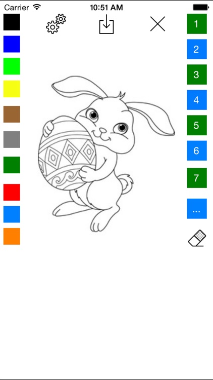 A Easter Coloring Book for Toddlers: Learn to Color Egg and Bunny