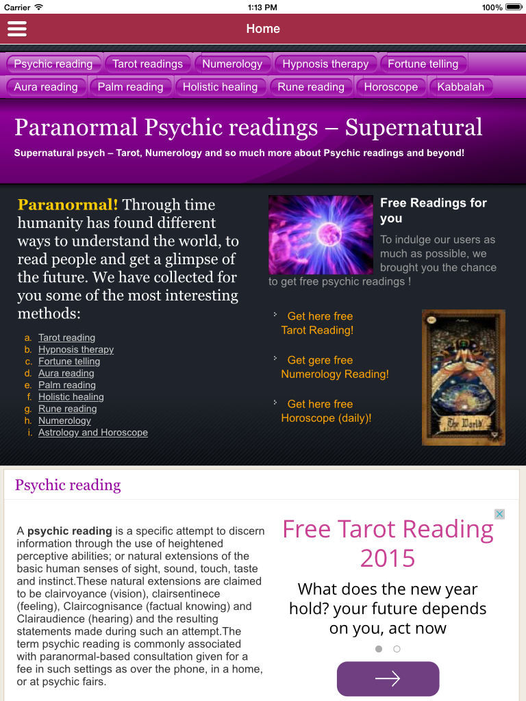 Supernatural Psych Reading - Paranormal