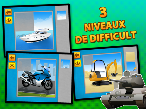 Screenshot #5 pour Puzzles pour enfants avec des voitures, des camions, des véhicule d'intérêt général, des véhicules de transports et des engins de chantier – Free
