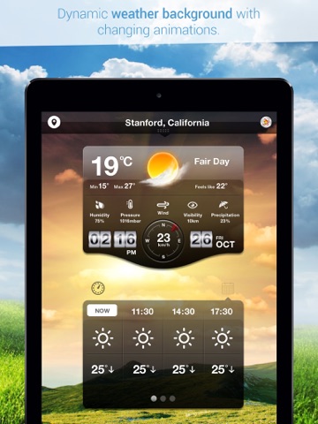 Screenshot #4 pour Weather Cast HD : Live World Weather Forecasts & Reports with World Clock for iPad & iPhone