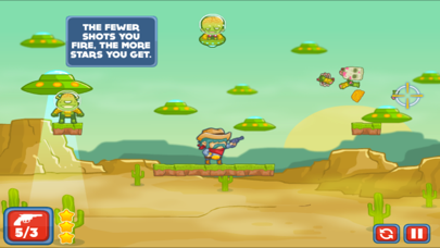 Cowboy vs Martians iPhone screenshot