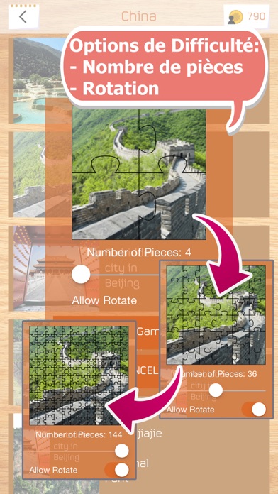 Screenshot #2 pour Puzzle des Patrimoines Mondiaux