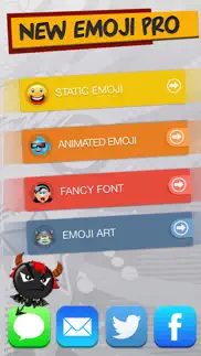 new emoji pro - animated emojis icons, fonts and cartoons - emoticons keyboard art iphone screenshot 1