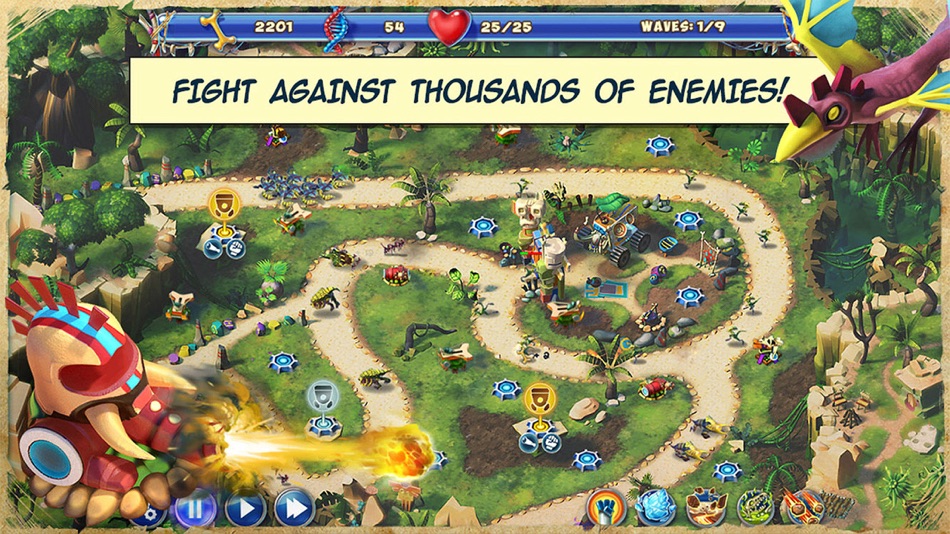 #1. Dino Rage Defense TD (iOS) Podle: 8Floor