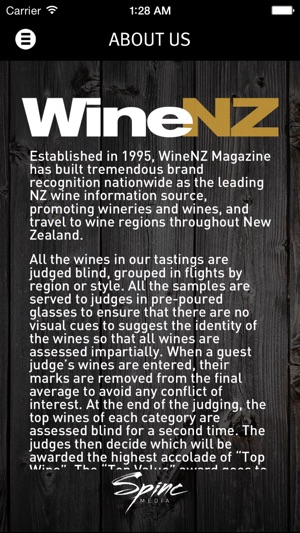WineNZ Mobile Application