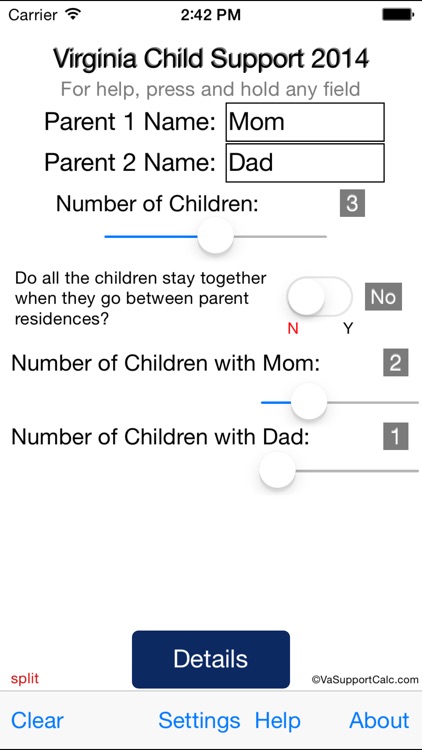 Virginia Child Support 2014