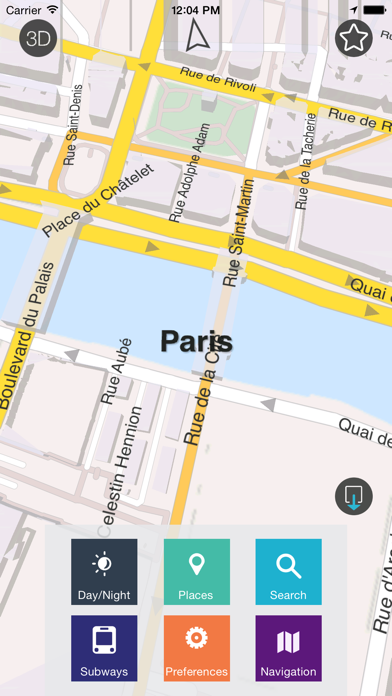 Paris - Offline Map & City Guide (w/metro!) iPhone screenshot