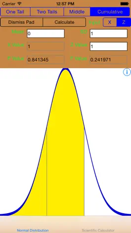 Game screenshot Scientific Calculator With Normal/Gaussian Distribution mod apk