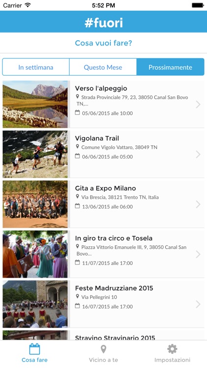 #fuori - Cosa vuoi fare oggi?