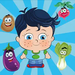 Learn French with Little Genius - Matching Game - Vegetables app icon