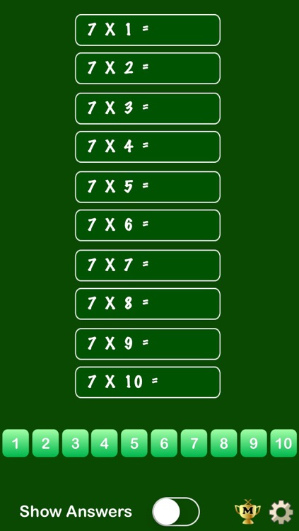 Math App - Times Table