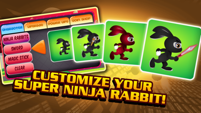 Screenshot #3 pour A Mini Ninja Rabbit Race Jump Kick Fun Run Game For Kids