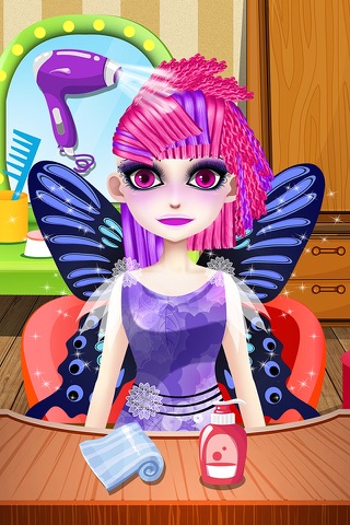 Princess Fairy Girls - Rainbow Hair Salon screenshot 2