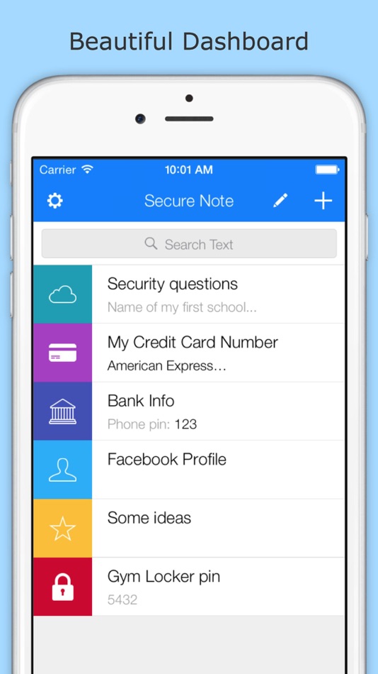 #1. Secure Notes - Simple Protected Notes (iOS) 由: Ruby Boyarski