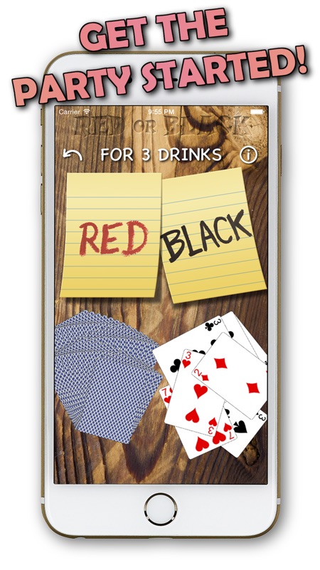 Red or Black - Drinking Game screenshot 1